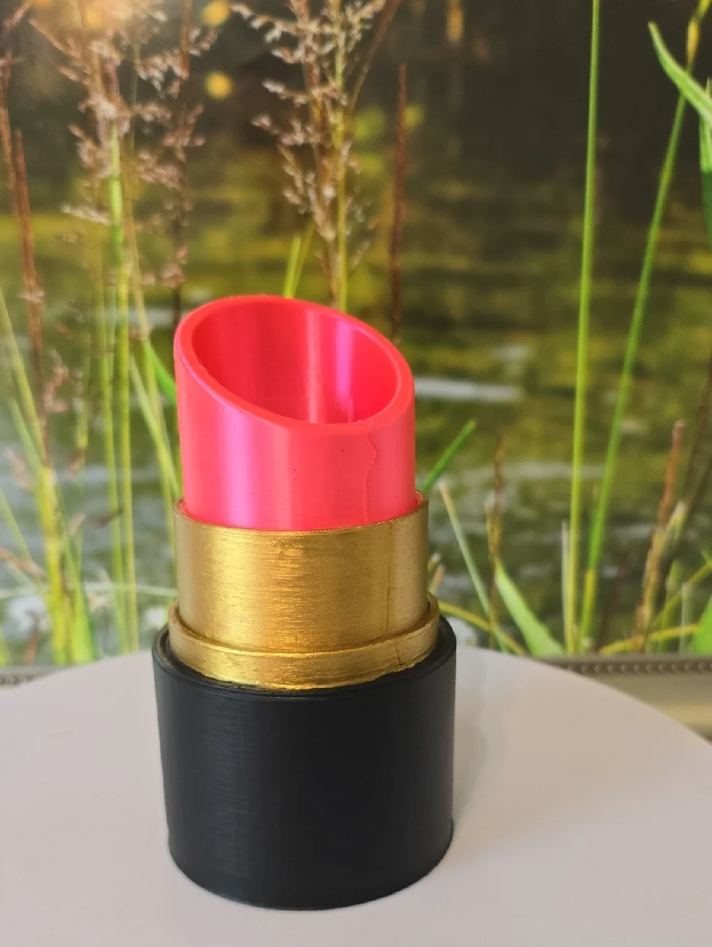 3D Printed Lipstick Holder Organizer Makeup Brush Desk Supply Decor Storage